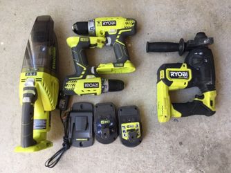 RYOBI Drill Ryobi Hammer Drill Ryobi Vacuum Ryobi SDS Drill