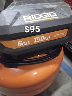 RIDGID CORDED COMPRESSOR 6 GALLON 150 PSI