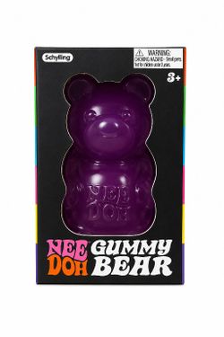 NeeDoh Gummy Bear Sensory Squeeze Toy Purple Ages 3+