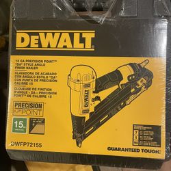 Dewalt 15ga Precision Point "Da" Style Angle Finish Nailer