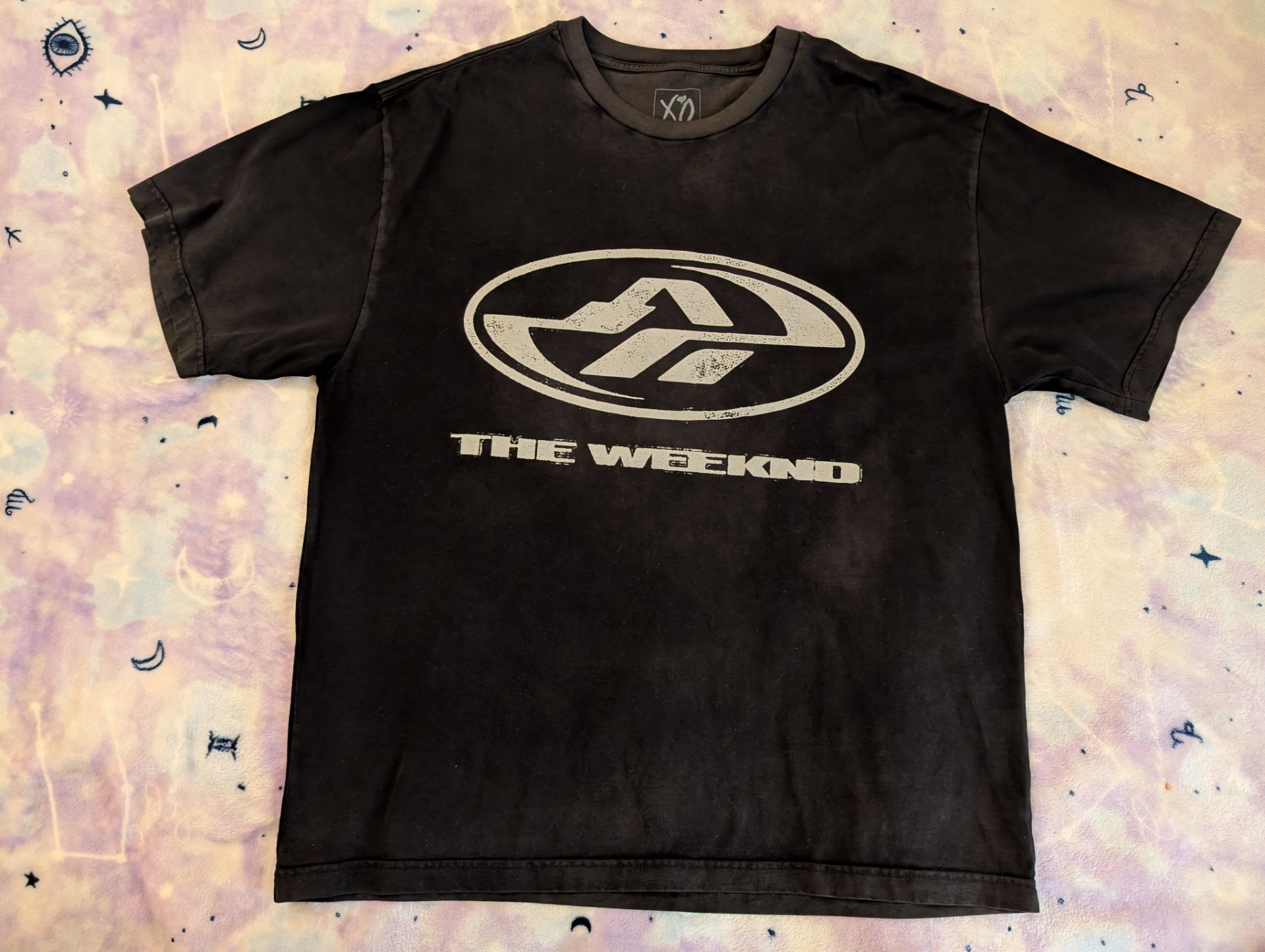 The Weeknd AHTD Tour Merch Black Shirt 100% Cotton Size XL Black Distorted Face