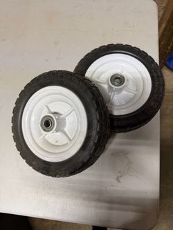 Pair of Small Utility Wheels with Bearings