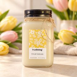 TrueLiving Tulip Fields Scented Candle 11.5 oz