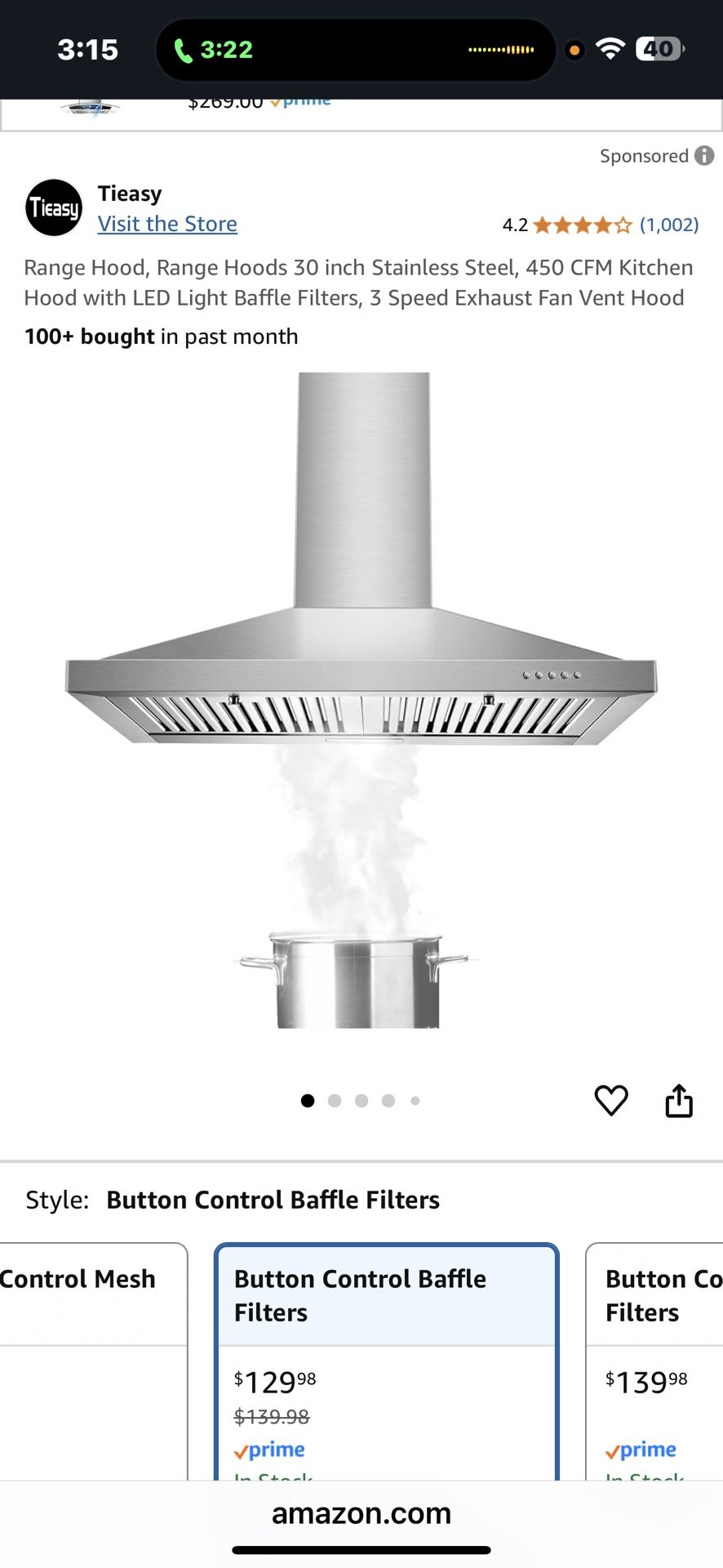 30 In Stainless Steel Range Hood