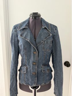Tailored Denim Blazer Jacket