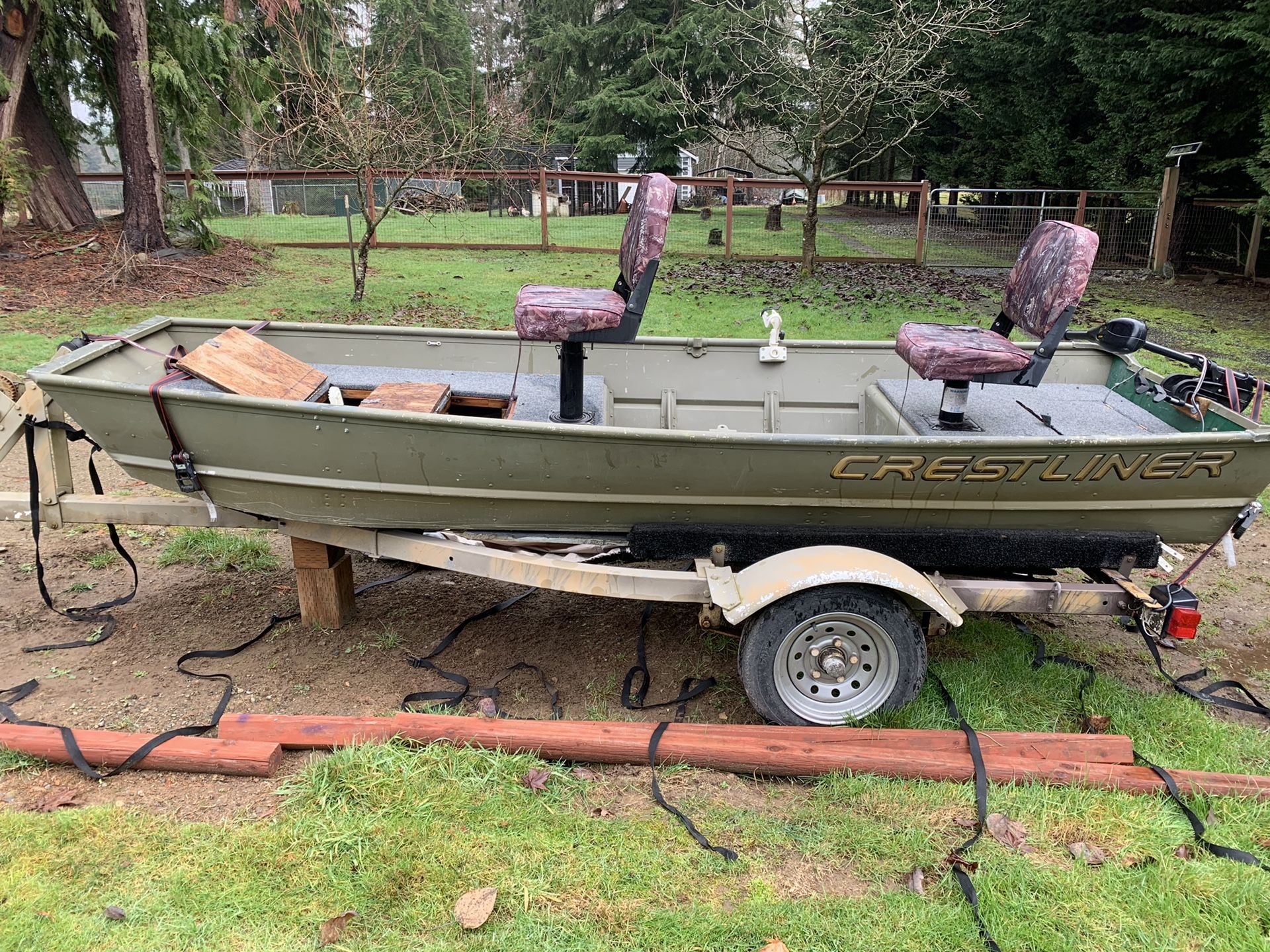 Crestliner aluminum Jon boat