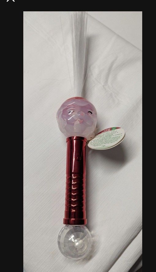 Christmas light up fiber wand
