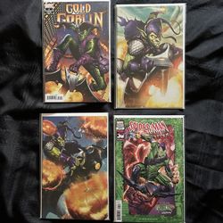 Marvel Green Goblin 4 Issue Comic Lot Bundle Gold Goblin 1 Spider-Man 2099 Omega Ghost Spider 8 NM/VF