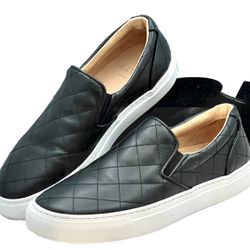 Greats Brooklyn Wooster Quilted Italian Leather Slip On Sneakers