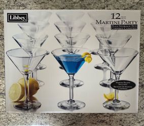 Martini drinking glasses from LIBBY
