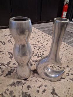 Metal vases