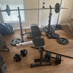 Weight Bench And Rack 