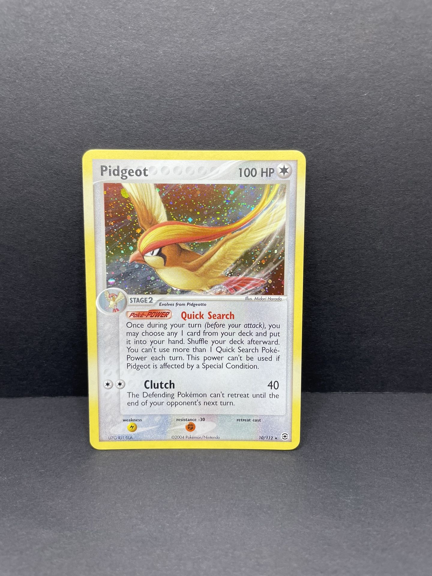 2004 Pokémon Fire Red Leaf Green Pidgeot Holo 10/112