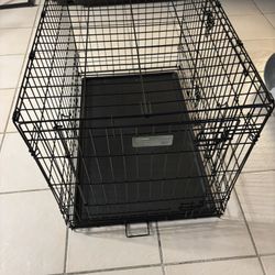35” Dog Crate With Bed