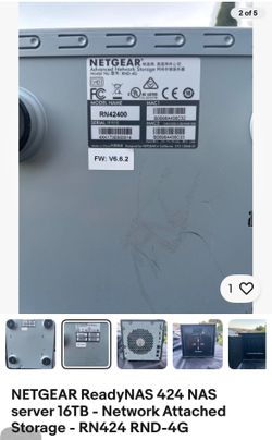 16 TB NETGEAR ReadyNAS 424 NAS server 4 BAY - Network Attached Storage - RN424 RND-4G