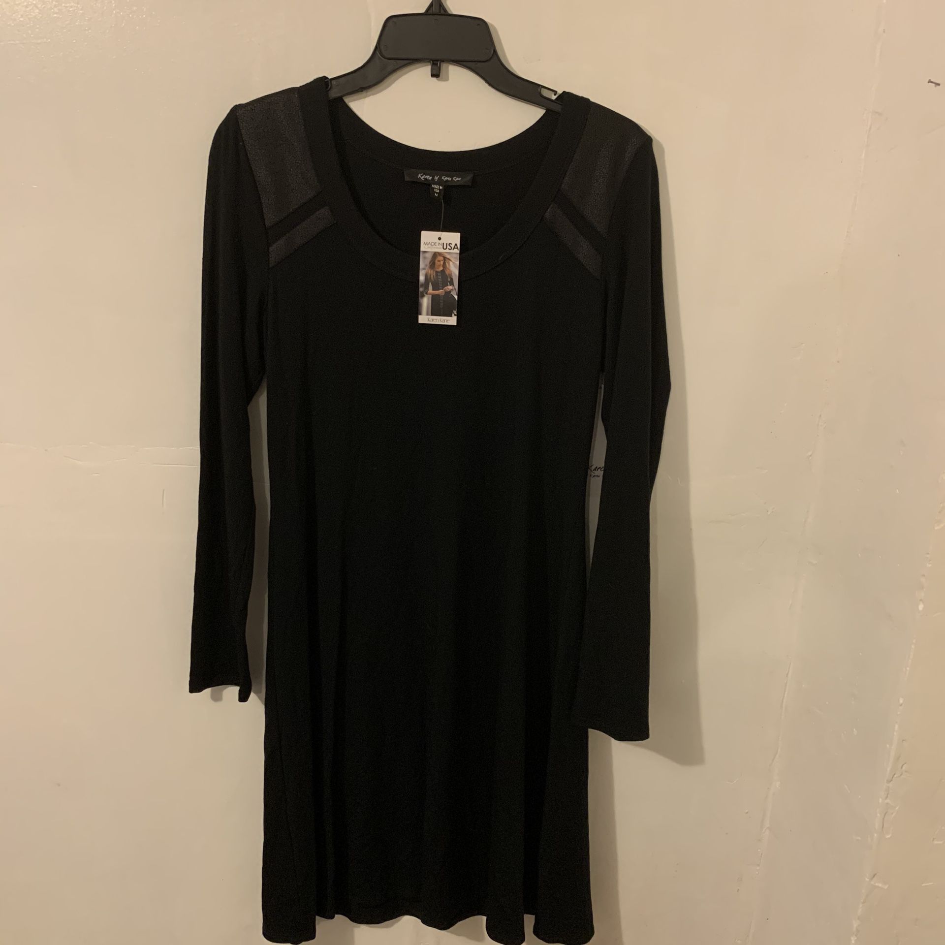 NEW Karen by Karen Kane A-Line Black Dress Women’s Size Medium - Royal Treatment II - Brand New with Tags - Retails for $109.00 - Made in USA Califor