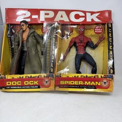New Super Rare TOY BIZ MOVIE SPIDER-MAN &DOC OCK 12" POSEABLE ACTION FIGURE 2004