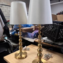 Two Gold Lauren By Ralph Lauren Table Lamps