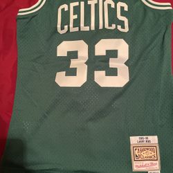 Larry bird 85/86 Green celtics Men jersey