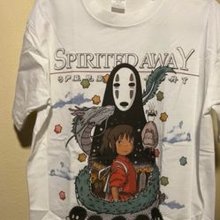 Anime Spirited Away Rare VTG Shirt By United Heavy Weight Size Large very rare