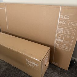 Brand New Samsung 65" OLED S90F + Soundbar Q900F Bundle - Sealed