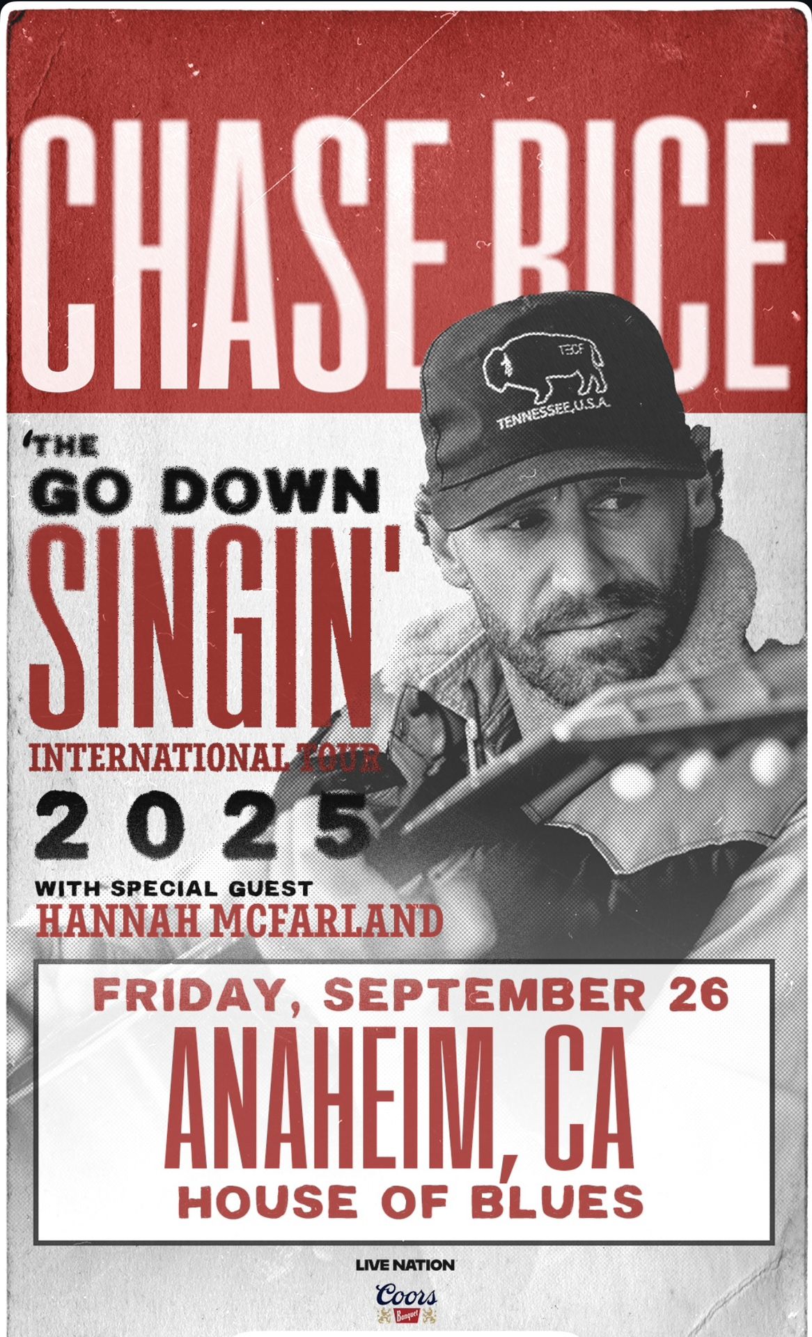 Chase Rice House Of Blues Fri. 9/26 