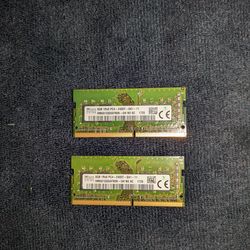16 GB DDR4 Laptop RAM (2 sticks of 8GB) $50