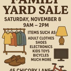 3 Family Yard sale 
