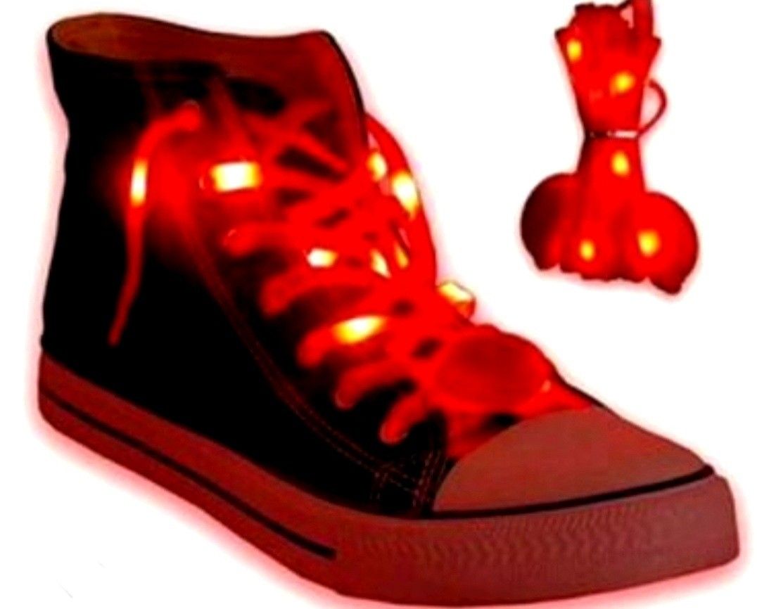 LED Light Up Shoelaces Casual Sneaker Waterproof Plastic Shoe Strings Halloween Christmas Party Disco Dancing Hip Pop Running Decorations Glow up Nece