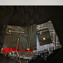 Plaid Mini Skirt 
