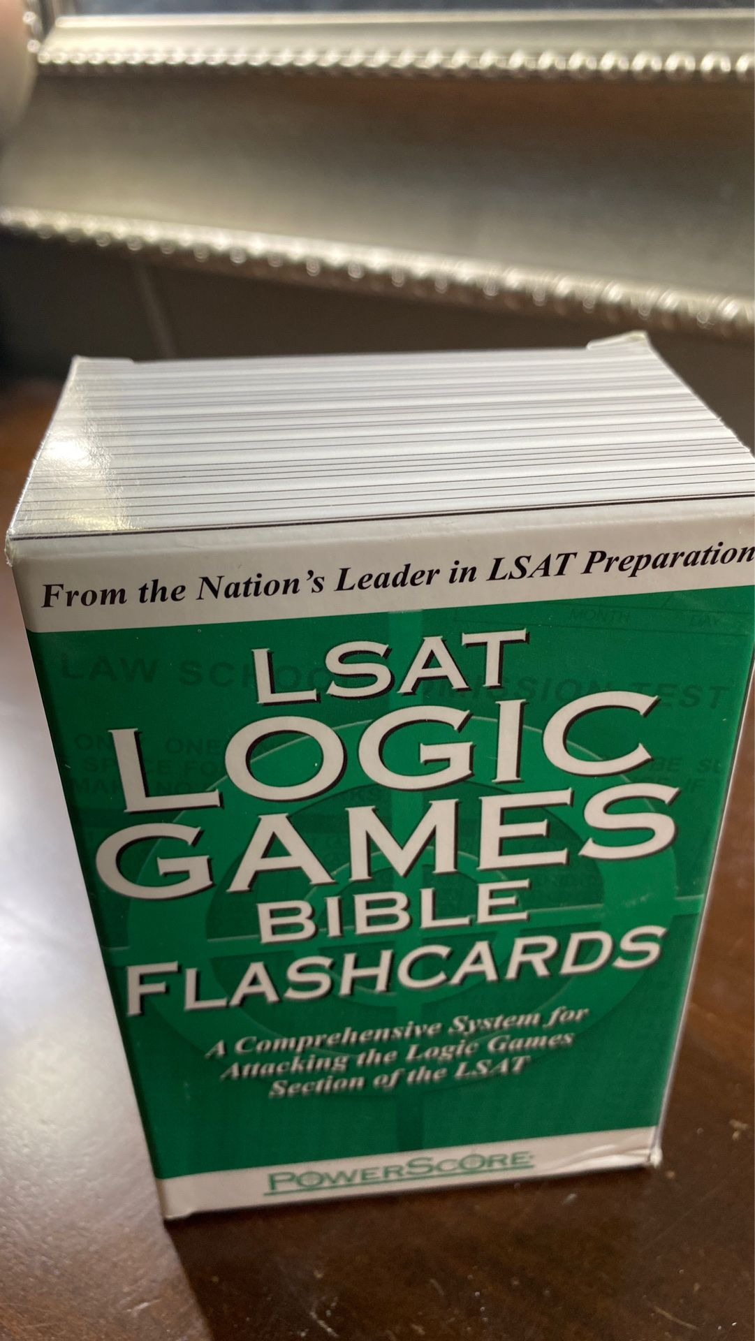 PowerScore LSAT prep flash cards. (logic games)