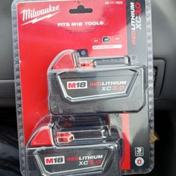 BRAND NEW! Milwaukee XC 3.0 Batteries (2pk)