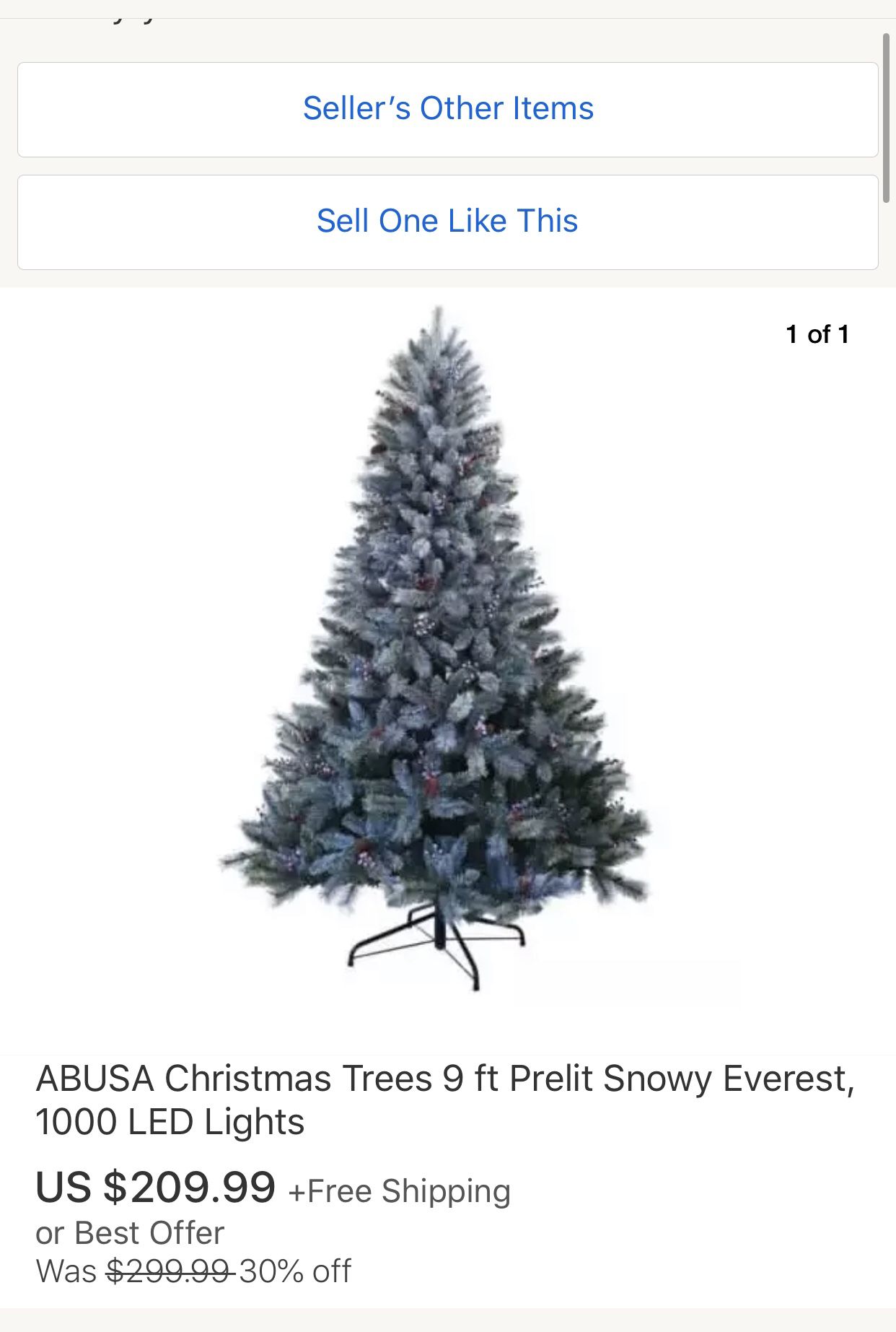 9ft Christmas tree
