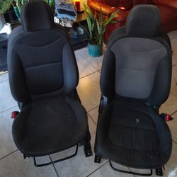 Black & Grey Car Seats 