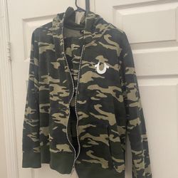 True Religion Camo Sweatsuit  XL (matching pants Included)