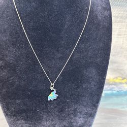 14K gold enamel peacock pendant necklace new with tags