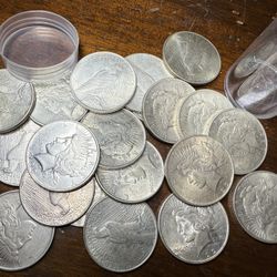  Silver Peace Dollars a  Tube of 20 