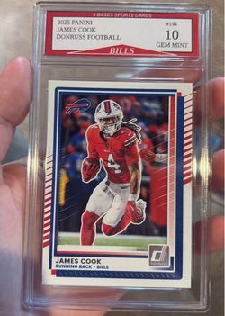 2025 Panini Donruss James Cook #194 Graded 10