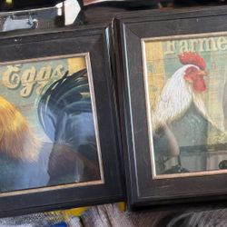 Daphne Brissonnet 'Morning Call' Framed Art (Set of 2)