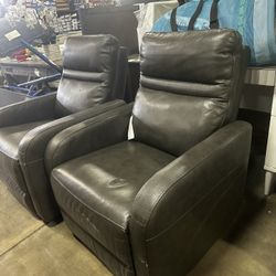Leather Recliner Living Room Chair