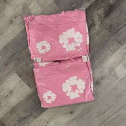 Pink Denim Hoodie