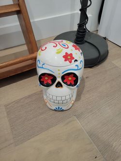 Skull Cookie Jar