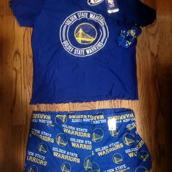 Brand New Women's Golden State Warriors 3 Piece Sleep/loungeware