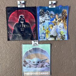 3 Brand new Disney Star Wars reusable bags