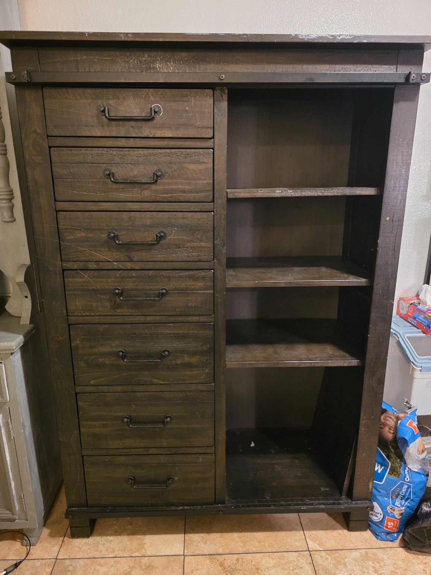 Large brown Armoire