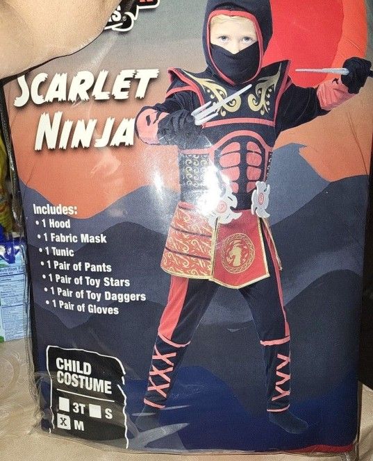 New! 7pc. Scarlett Ninja M(8-10)