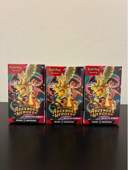 Pokémon Ascended Heroes Booster Bundles (3)