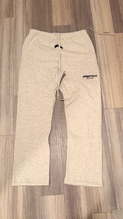 Fear Of God Essentials Light Oatmeal Open cuff sweats