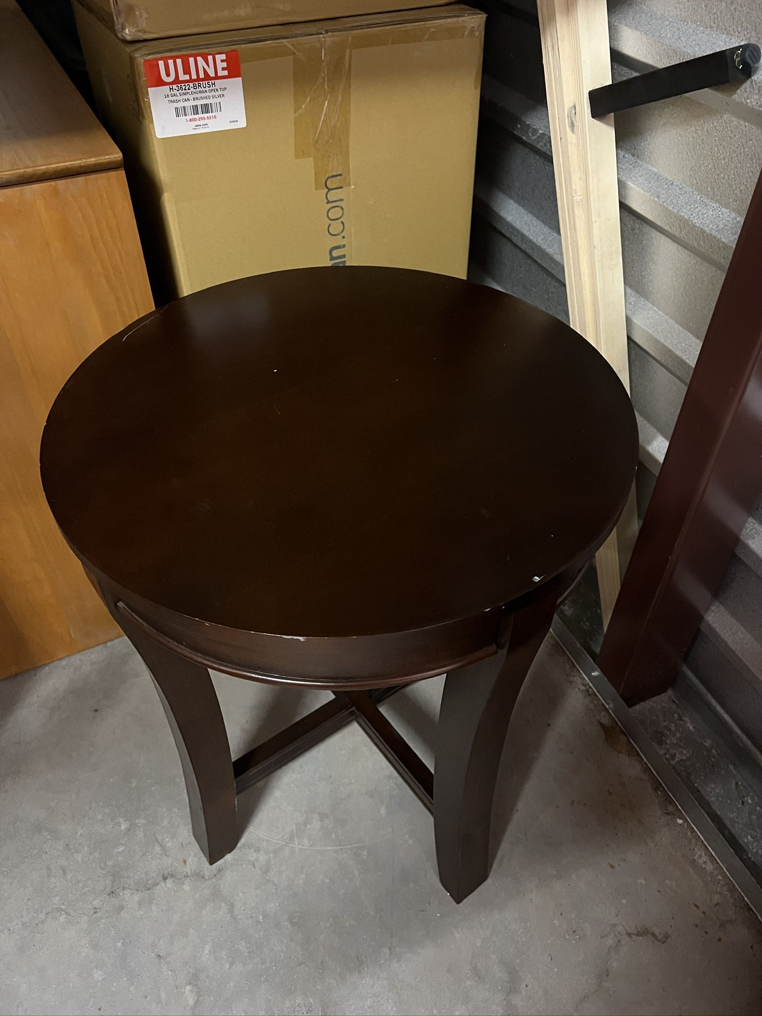 Two Wood End Tables