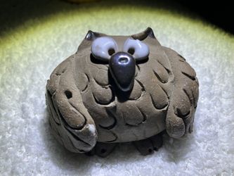 VINTAGE NAG ORIGINAL HOLLAND GOOGLY-EYE OWL FIGURINE 